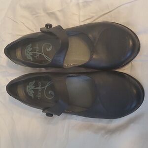 Dansko Leather Mary Jane Clogs